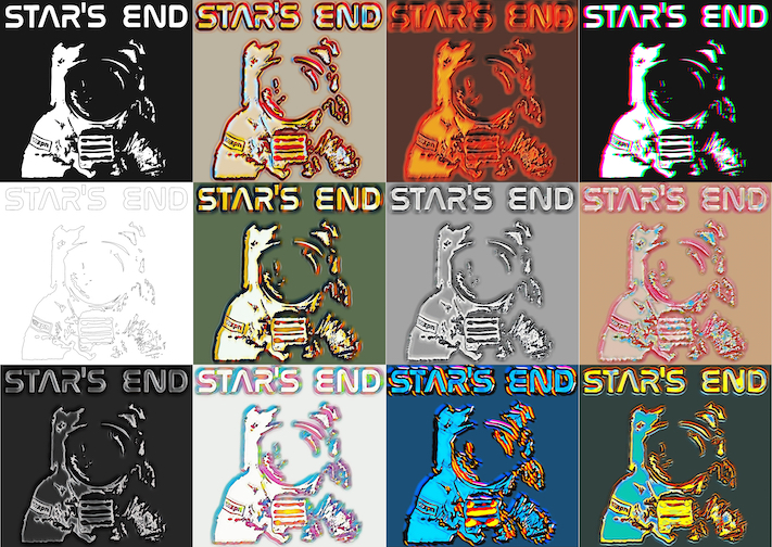 Star's End T-Shirt Collage