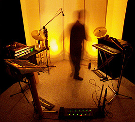 Kit Watkins in the studio